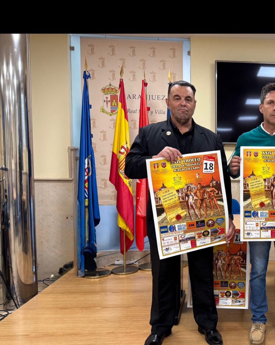 Juanjo Villajos presentando el XXIV Trofeo Villa de Aranjuez
